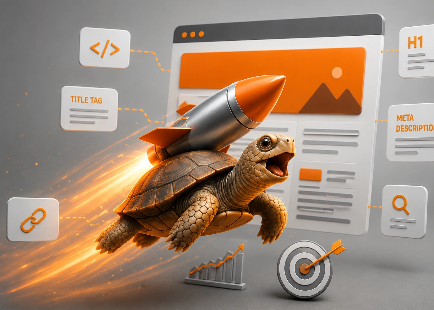 On-Page Search Engine Optimization Brandon FL On-page search engine optimization and website speed optimization diagram.