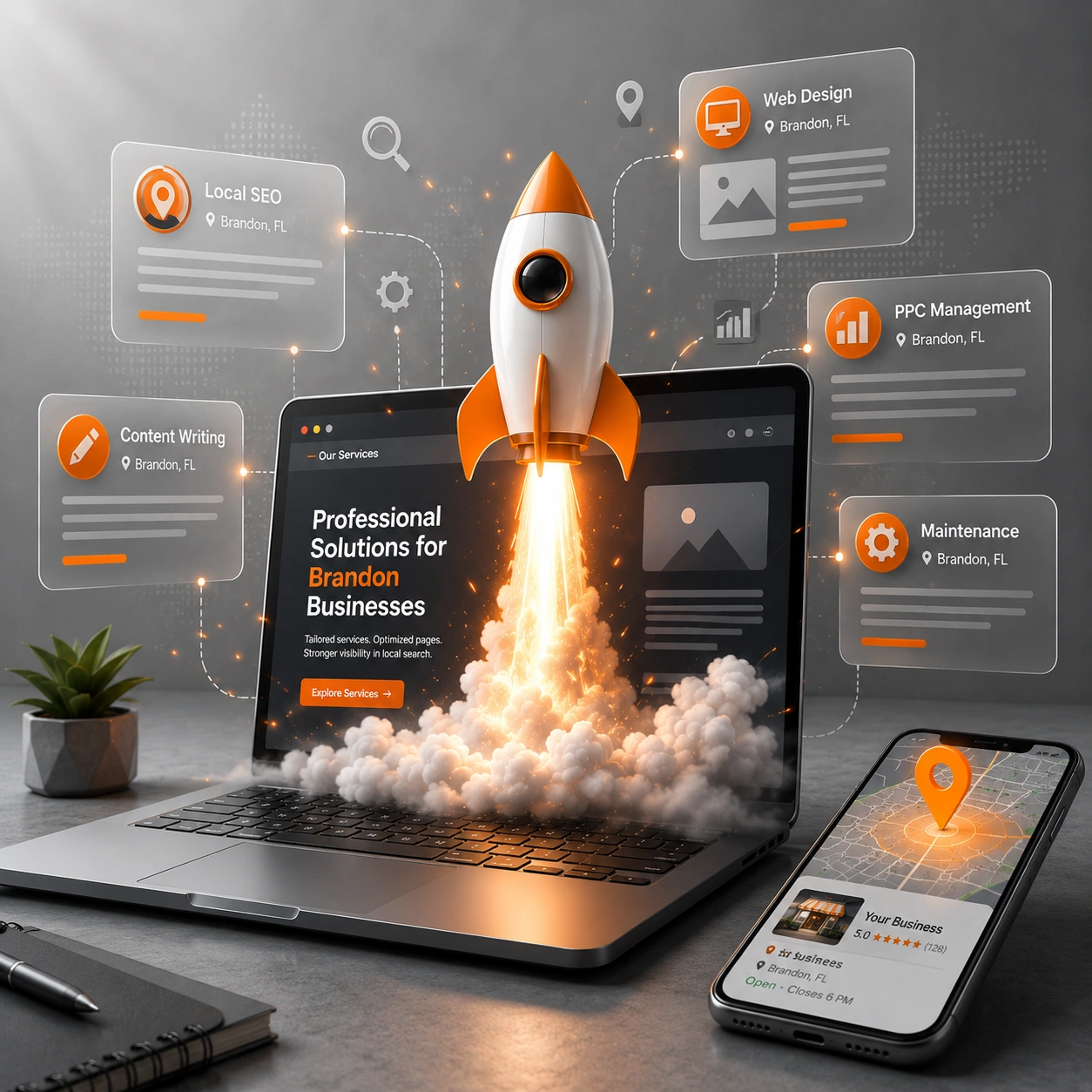 Service Page Optimization Local Search Visibility Brandon FL Service page optimization for local search visibility in Brandon Florida.