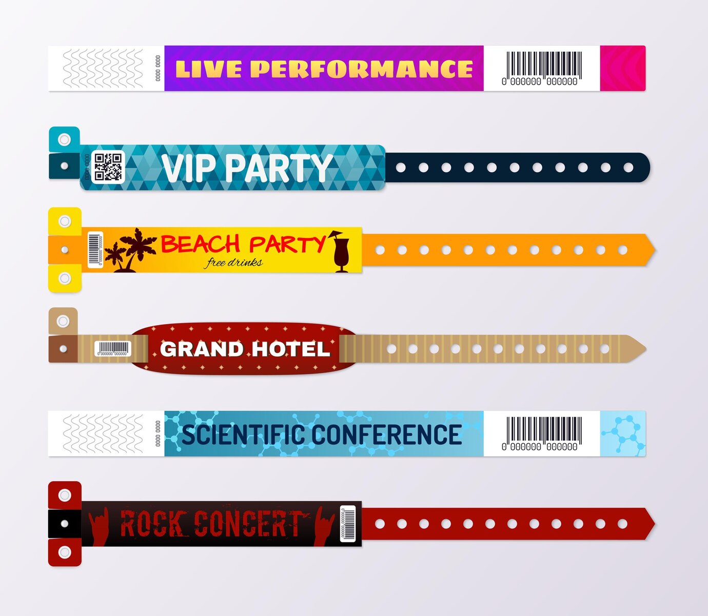 Custom Tickets, Badges, Wristbands