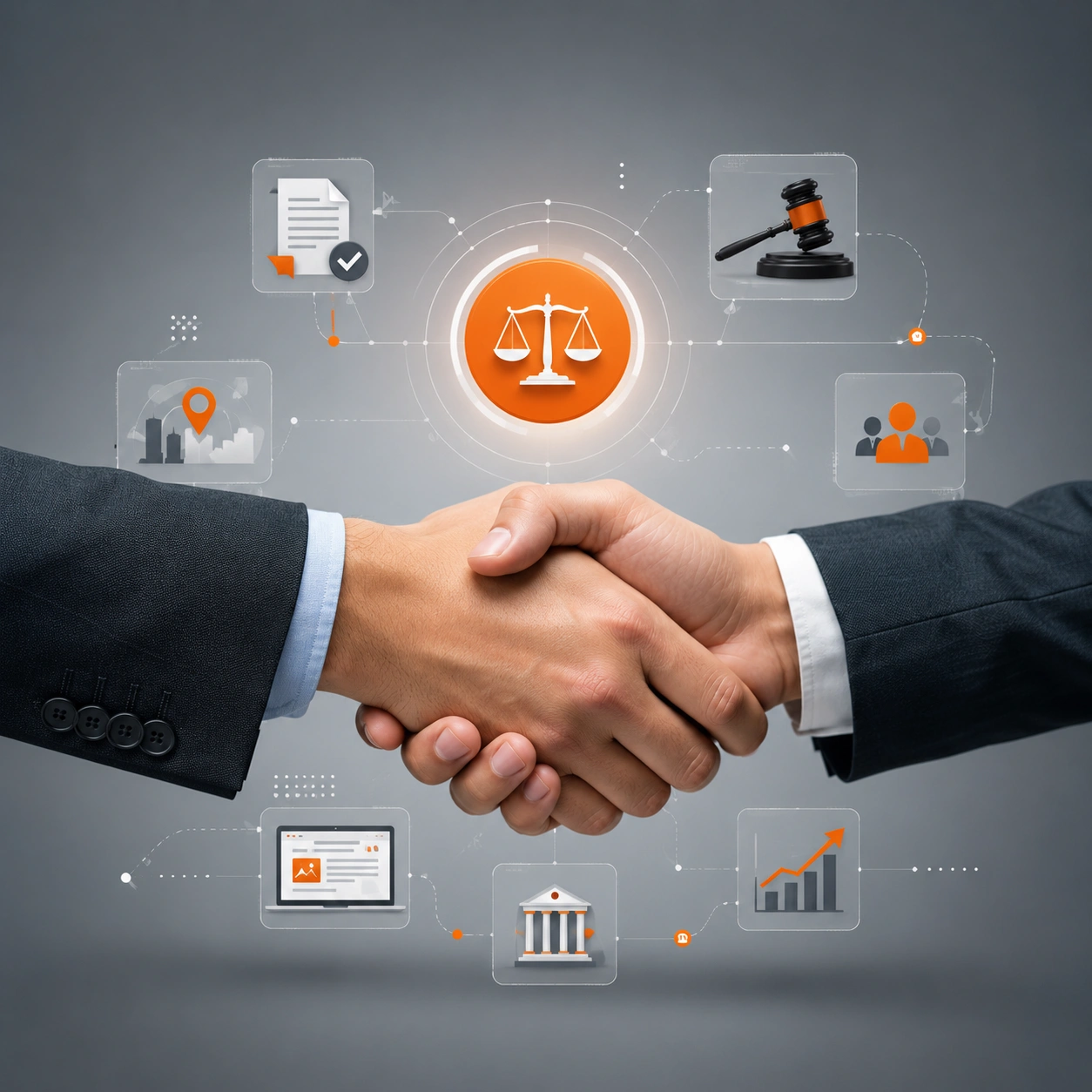 Local legal content strategy building trust with potential law firm clients in Orlando.
