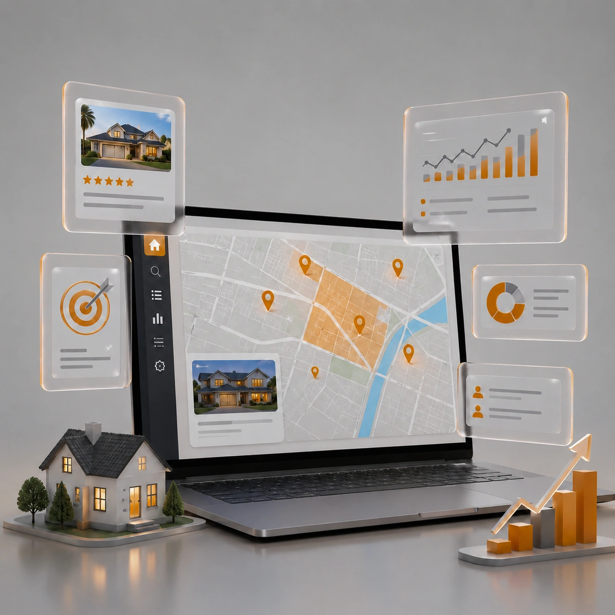 Neighborhood Real Estate Landing Page Funnel Plant City FL Neighborhood real estate landing page funnel diagram for Plant City FL.