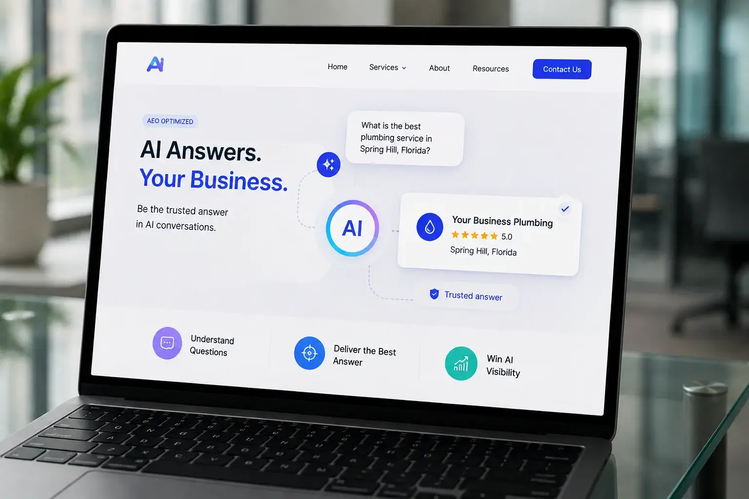 Ask Engine Optimization for Local Business Growth AI Answer Engine Optimization helping local businesses become trusted answers in AI search and conversational platforms.
